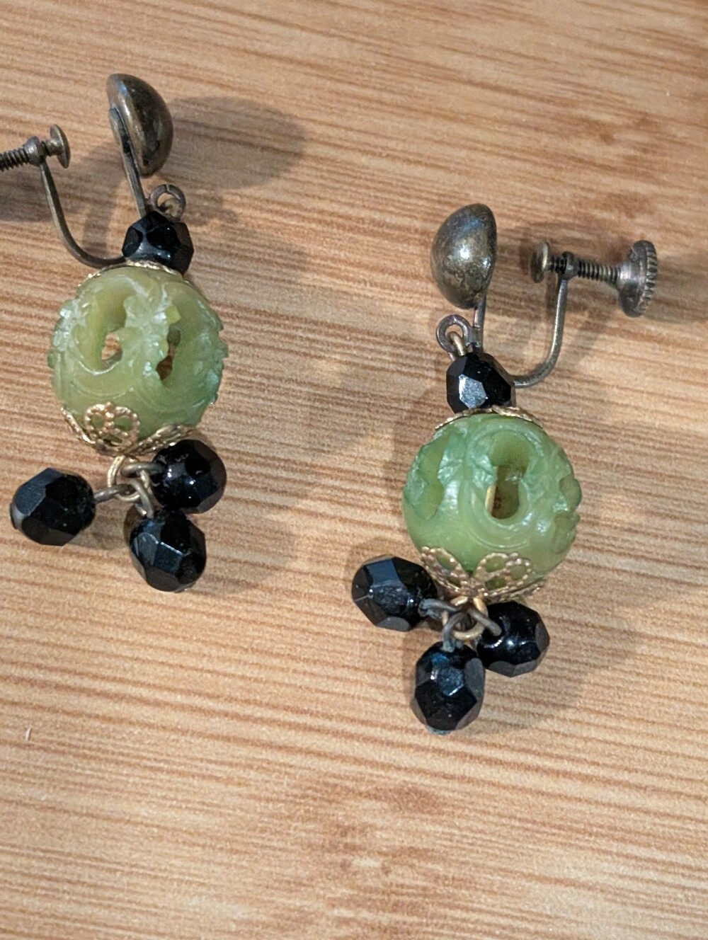 Vintage Dangling Clip On Boho Earrings